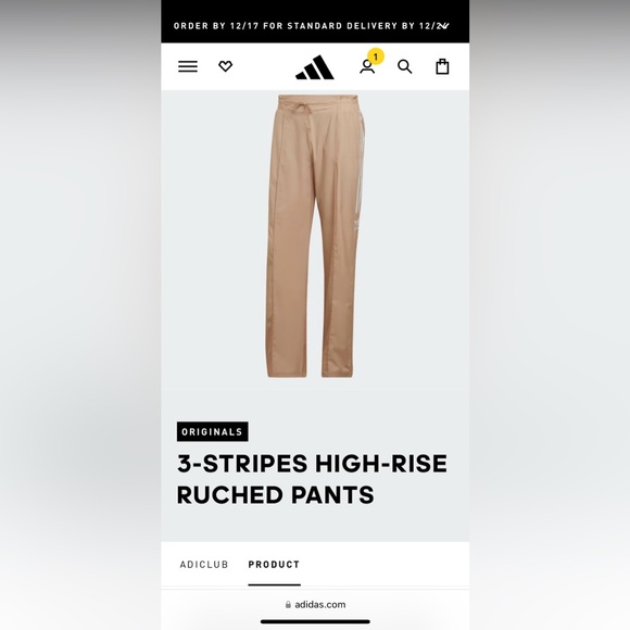 Adidas x Parley track pants, beige, size small - Picture 10 of 12